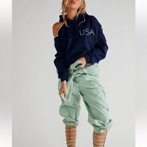 Free people X Tricia fix USA cut out hoodie large